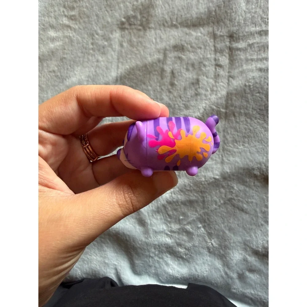 Disney Tsum Tsum Tigger Purple Paint Splatter Vinyl Figure Toy - C019